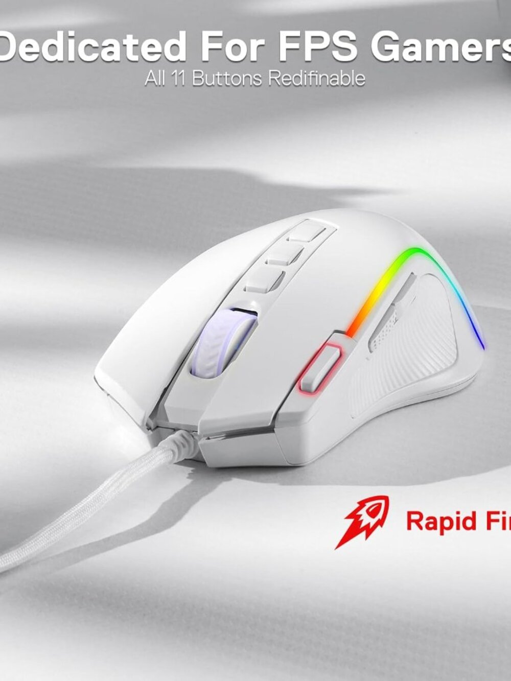 New Red Dragon Gaming Mouse Wireless or Wired - Picture 2 of 4